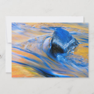 Tarjeta Resumen de agua de color de otoño