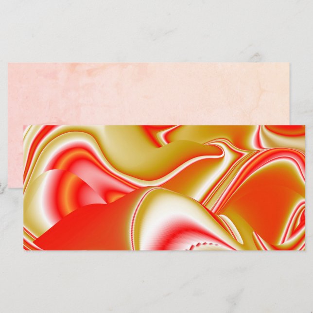 Tarjeta Resumen de amor y oro en 3D Rainbowart (Anverso / Reverso)