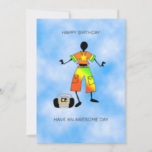 Tarjeta Resumen de arte africano, increíble vitalidad de c