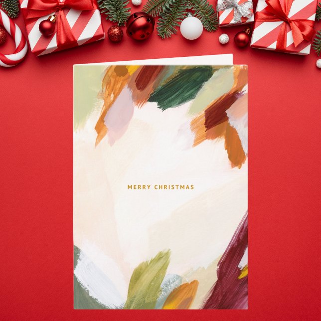 Tarjeta Resumen de brochas de pincel Navidades (Subido por el creador)