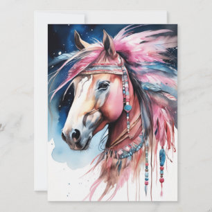 Tarjeta Resumen de caballos coloridos