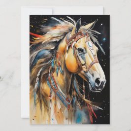Tarjeta Resumen de caballos coloridos
