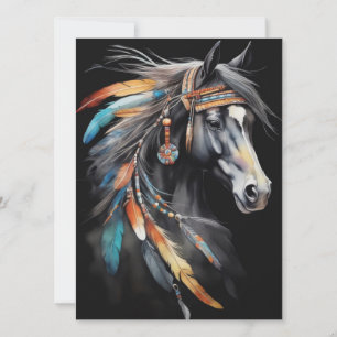 Tarjeta Resumen de caballos coloridos