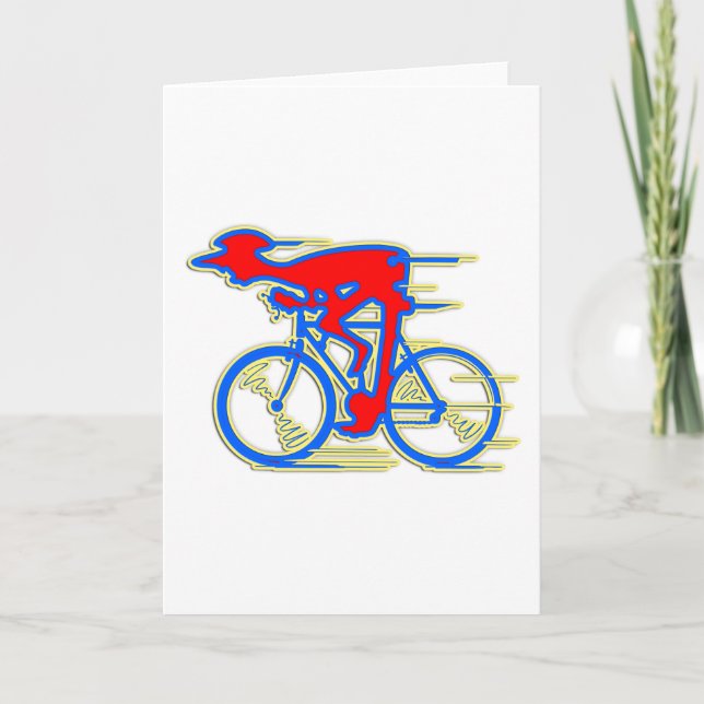 Tarjeta Resumen de ciclismo divertido (Anverso)