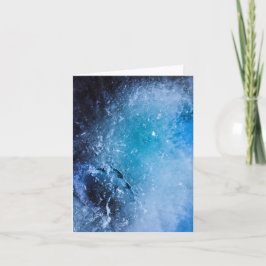 Tarjeta Resumen de hielo azul oscuro