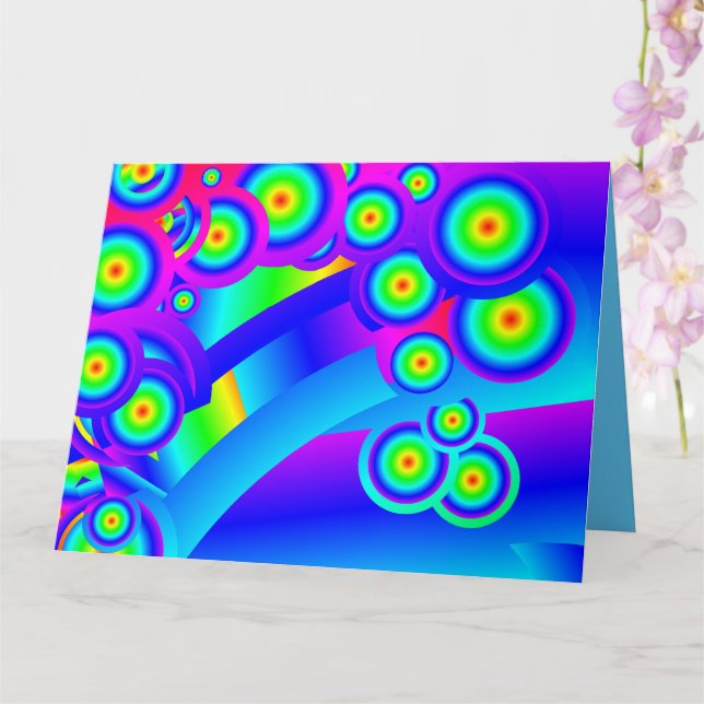 Tarjeta Resumen de las olas oceánicas (Orquídea)