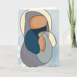 Tarjeta Resumen de Madonna y Navidades infantiles/tarjeta