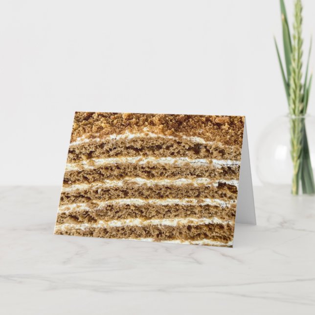 Tarjeta Resumen de Medovik Honey Cake (Anverso)