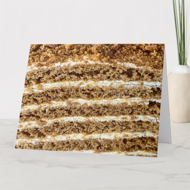 Tarjeta Resumen de Medovik Honey Cake (Anverso)