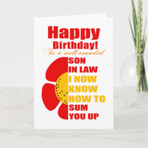 Tarjeta resumen de un hijo en la ley