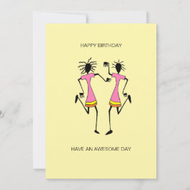 Tarjeta Resumen: El arte africano asombroso cumpleaños Fie