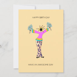 Tarjeta Resumen El arte africano es una felicidad cumpleañ