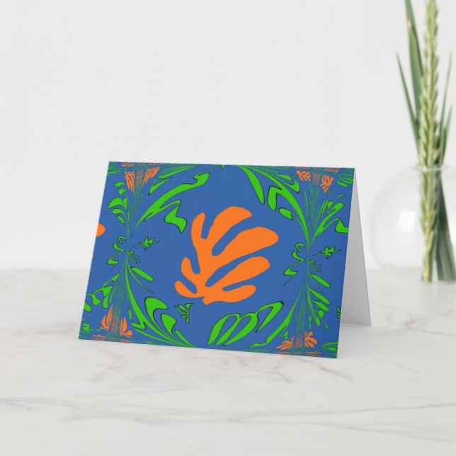 Tarjeta Resumen Lilly, estilo Matisse (Anverso)