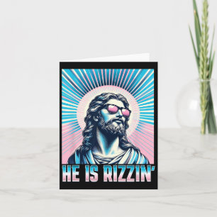Tarjeta Resurrección Divertida Pascua Rizz Sungles Es Rizz