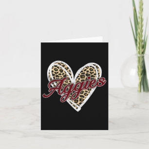 Tarjeta Reterno Personalizado Aggies-corazón Hombre Mujer