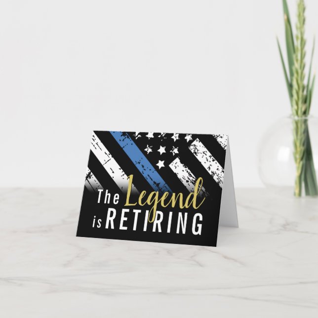 Tarjeta Retirada de la policía Bandera Azul Aplicación de  (Anverso)