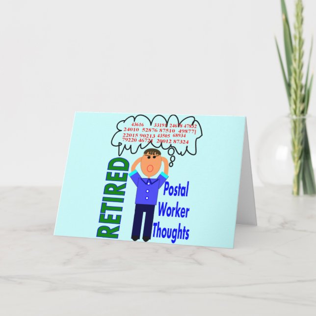 Tarjeta Retirado de los "Pensamientos" de los trabajadores (Anverso)