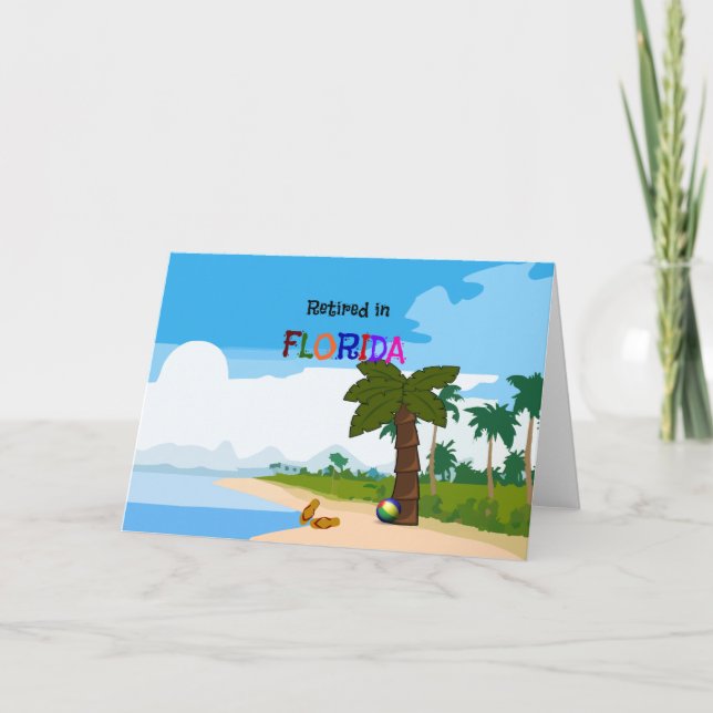 Tarjeta Retirado en Florida (Anverso)