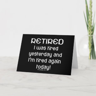Tarjeta ¿Retirado o Cansado?