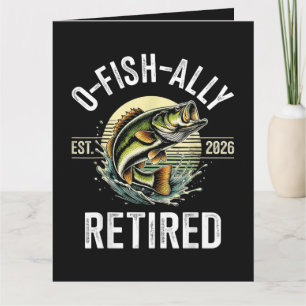 Tarjeta Retirado O-Fish-Ally 2026 Pescador Pesca