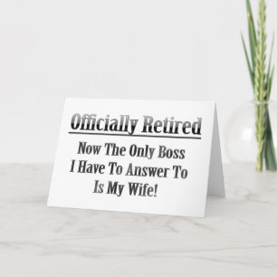Tarjeta Retirado oficialmente