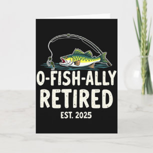 Tarjeta Retirado Oficialmente Est 2025 Jubilación Pescador