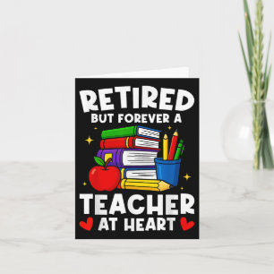 Tarjeta Retirado Pero Por Siempre Un Profesor En El Corazó