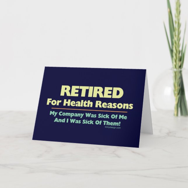 Tarjeta Retirado por razones de salud (Anverso)