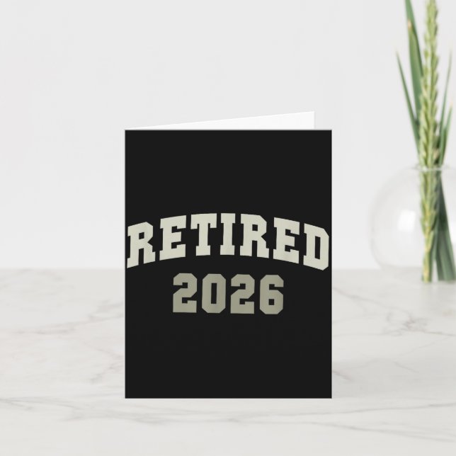 Tarjeta Retired 2026 University Retirement Dept Mother  (Anverso)