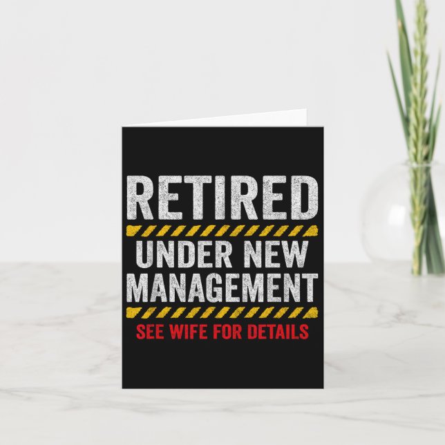 Tarjeta Retired Husband - Retirement Party - Funny Retirem (Anverso)