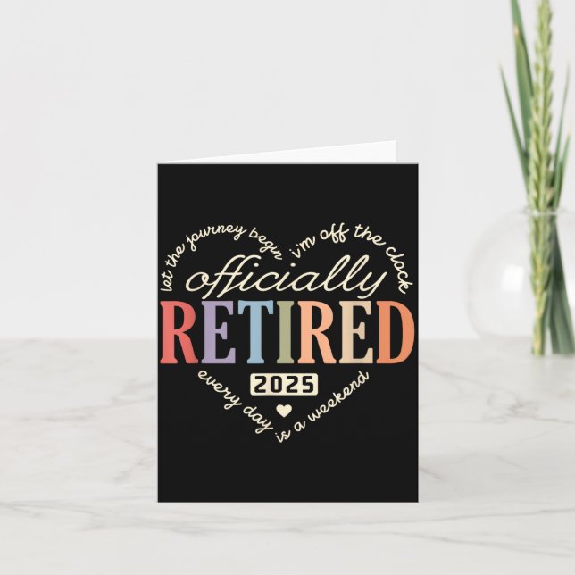 Tarjeta Retired Ly 2025 Humor Funny Retirement Humor  (Anverso)