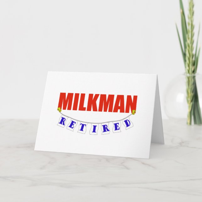 TARJETA RETIRED MILKMAN (Anverso)