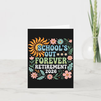 Tarjeta Retired Teacher 2026 Retired Life Teacher