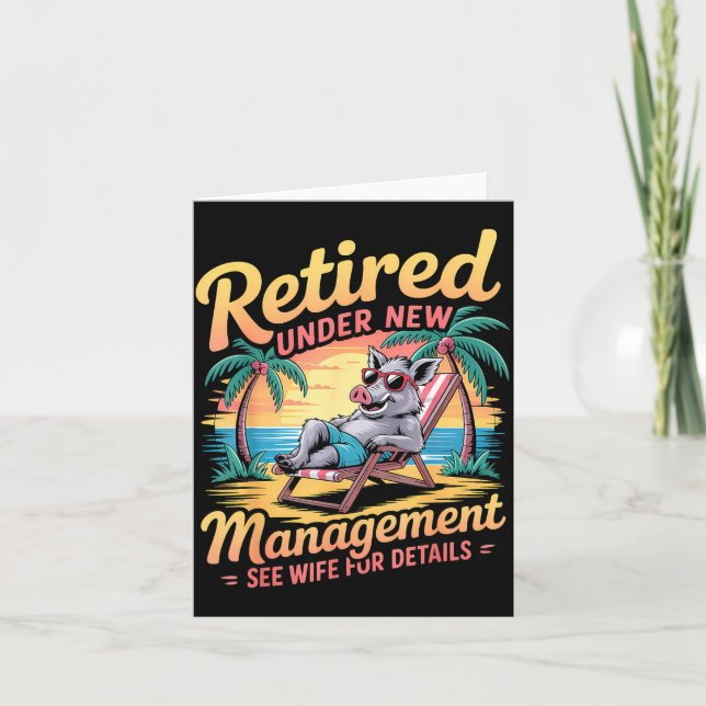 Tarjeta Retired Under New Management See Wife For Details  (Anverso)