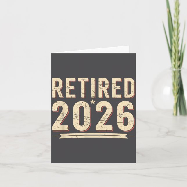 Tarjeta Retirement 2026 Countdown Retired Ly Dom  (Anverso)