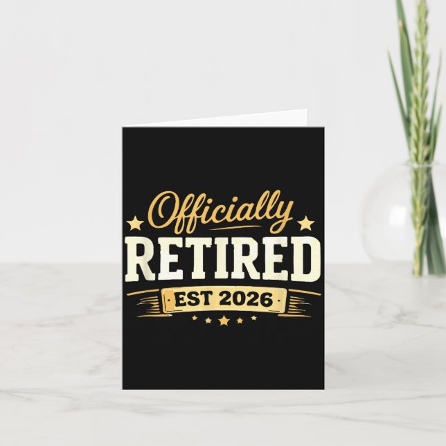 Tarjeta Retirement 2026 funny not problem anymore for men (Anverso)