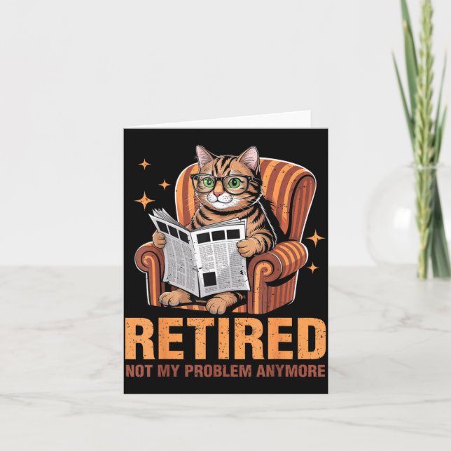 Tarjeta Retirement 2026 Retired 2026 Not My Problem Anymor (Anverso)