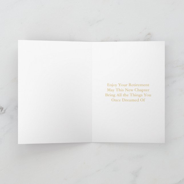 Tarjeta Retirement Card | Enjoy Every Minute | Peaceful Co (Interior)