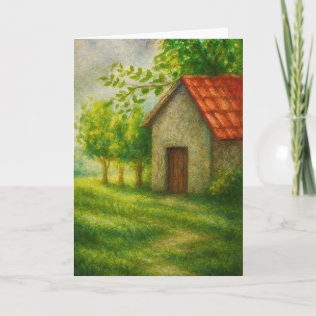 Tarjeta Retirement Card | Enjoy Every Minute Shed Painting (Anverso)