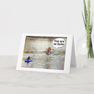 TARJETA *****RETIREMENT**** GRANDE CARTA KAYAK STYLE