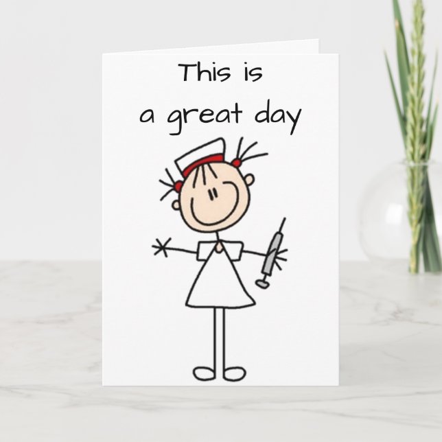 TARJETA **RETIRO DE ENFERMERA** SALIR Y BEBER ZAPATOS (Anverso)