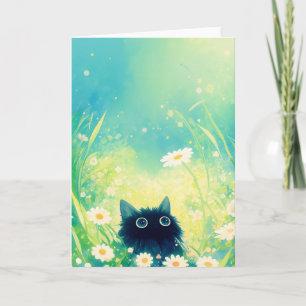 Tarjeta Retiro de la Flor del Gatito