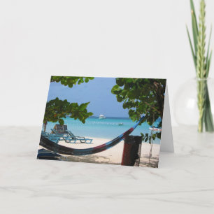 Tarjeta retiro de la hamaca