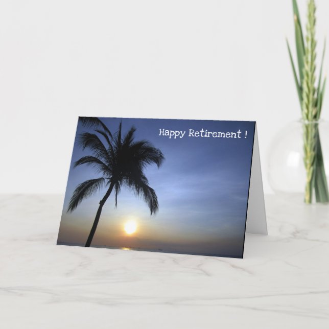 Tarjeta retiro de la palmera de sol (Anverso)