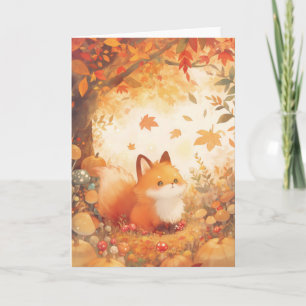 Tarjeta Retiro de Otoño de Fox