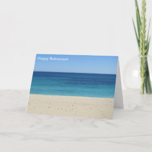 Tarjeta retiro de playa