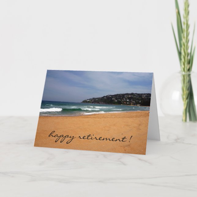 Tarjeta retiro de vistas a la playa (Anverso)