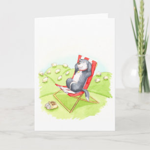 Tarjeta Retiro del perro pastor