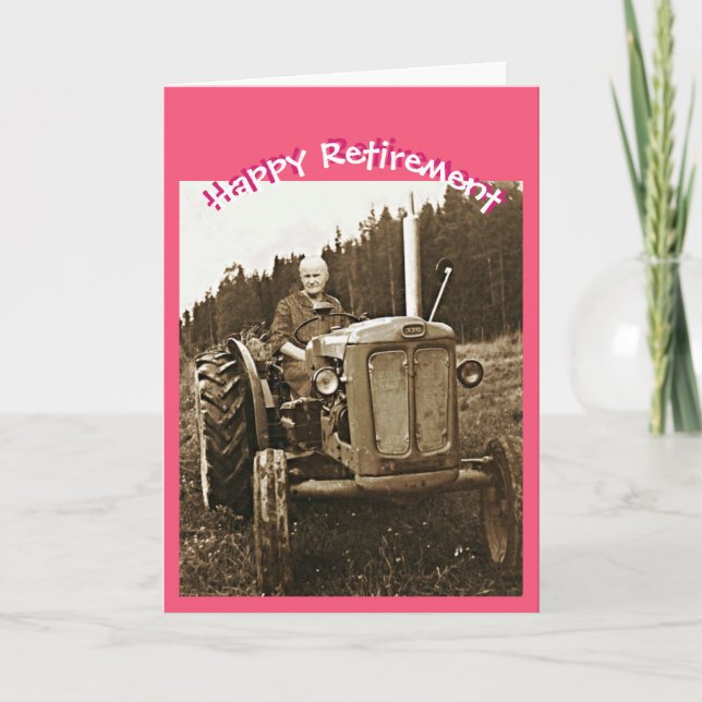 Tarjeta Retiro del tractor de la abuela (Anverso)