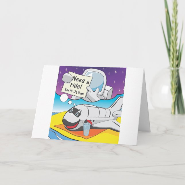 Tarjeta Retiro del transbordador espacial (Anverso)
